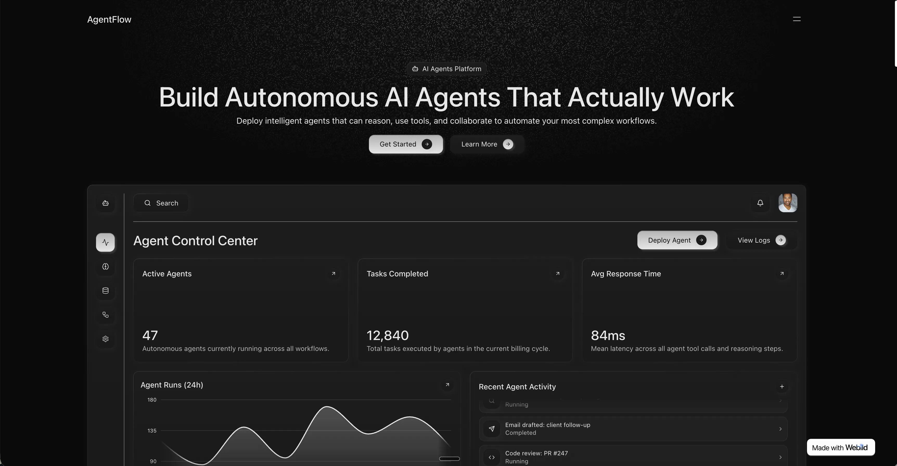 Web project - AgentFlow AI platform