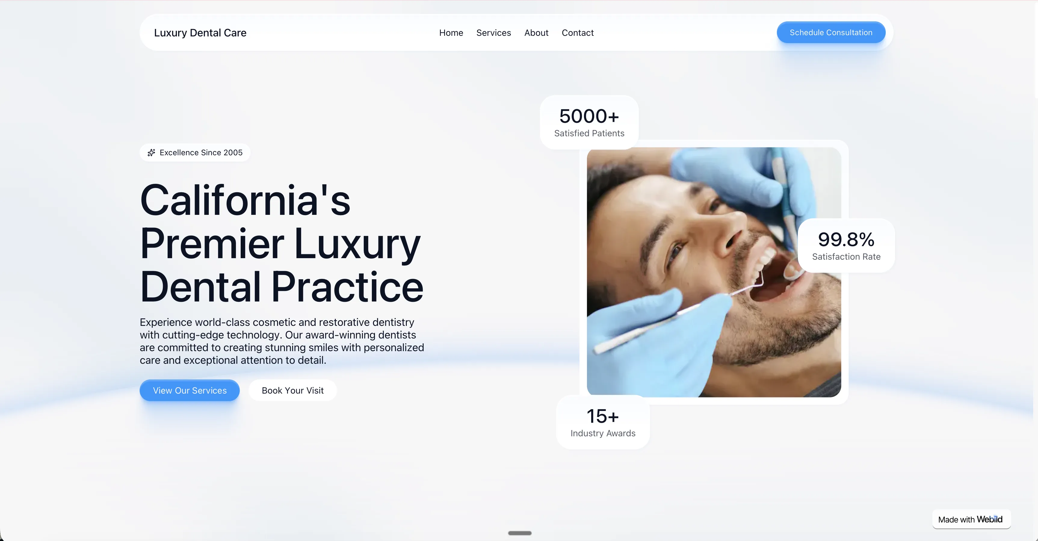 Luxury Dental Care website