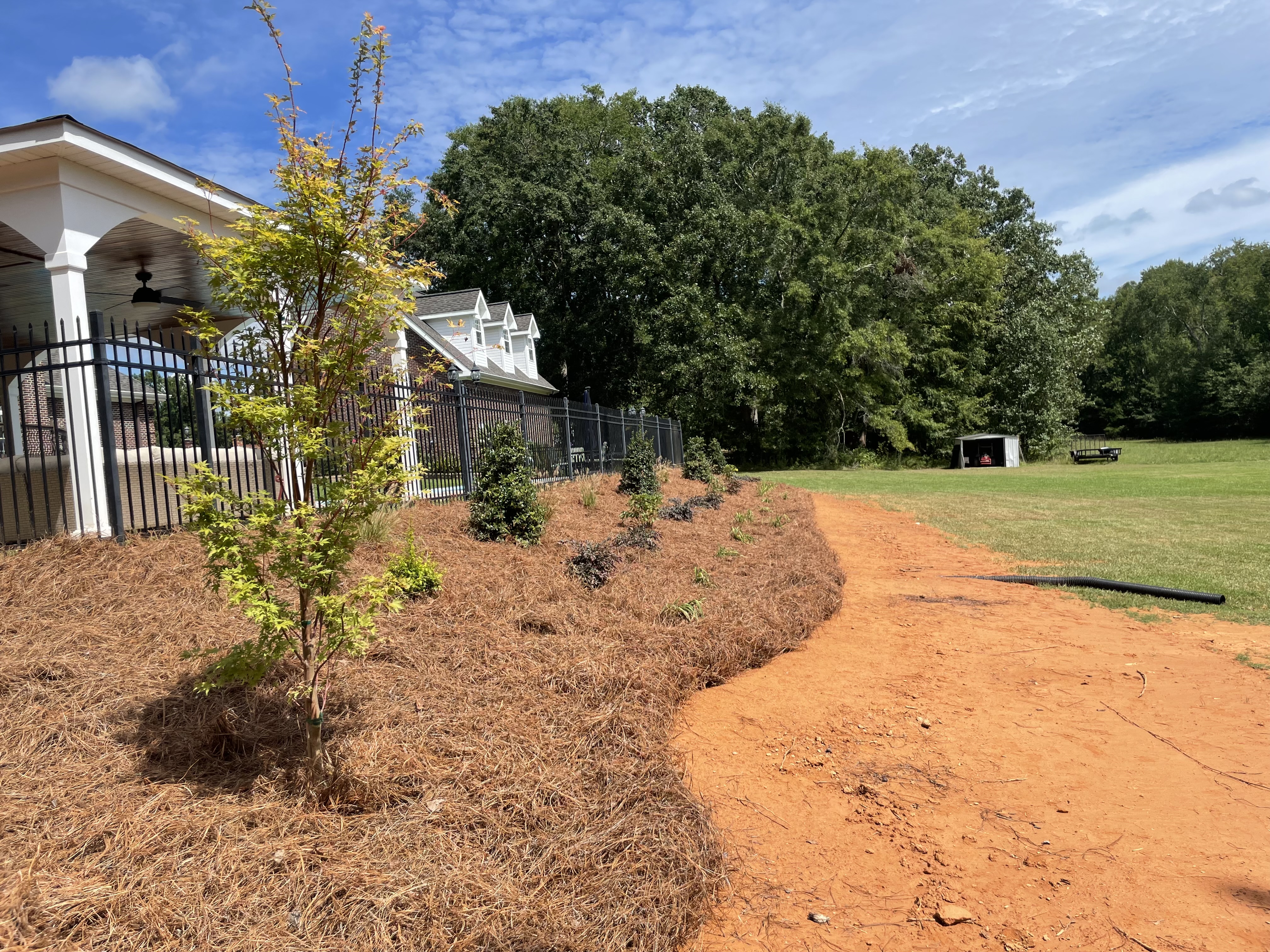 Outdoor living space with garden and patio