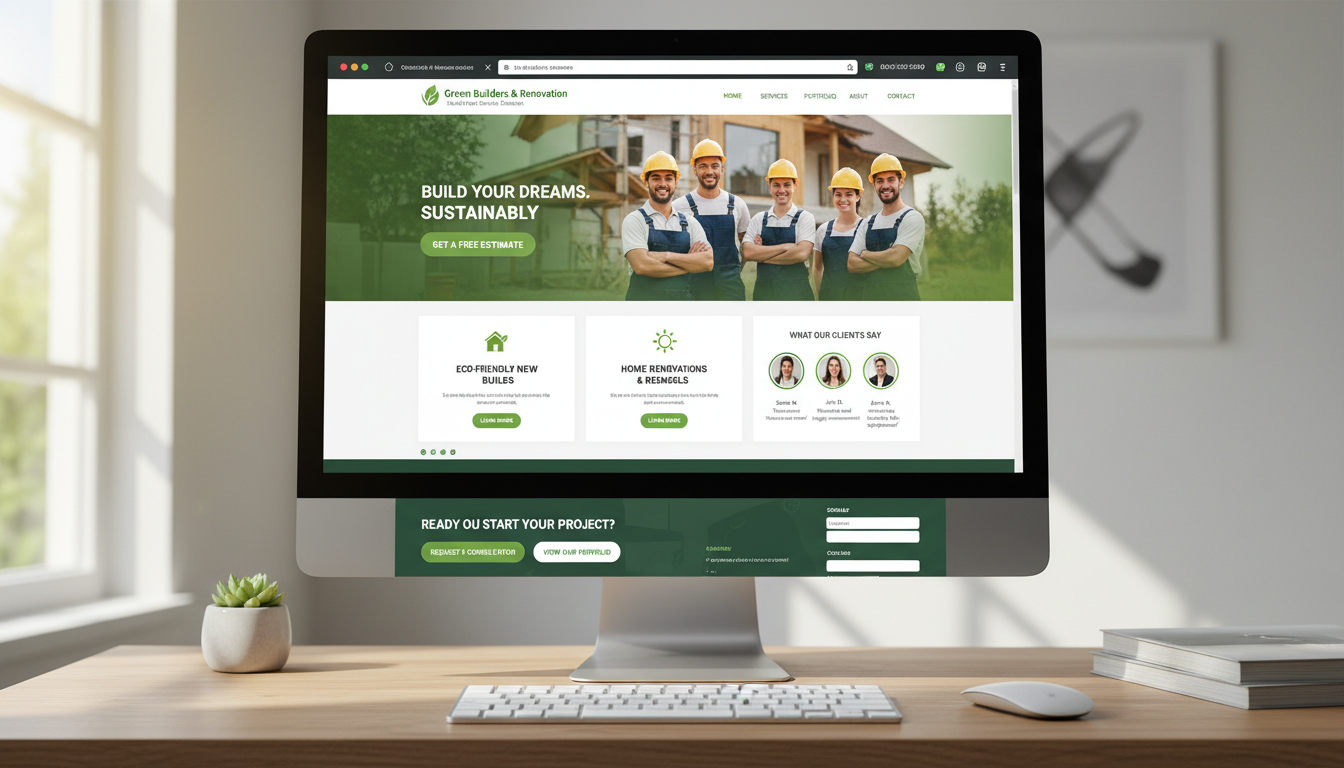 Demo website preview mockup