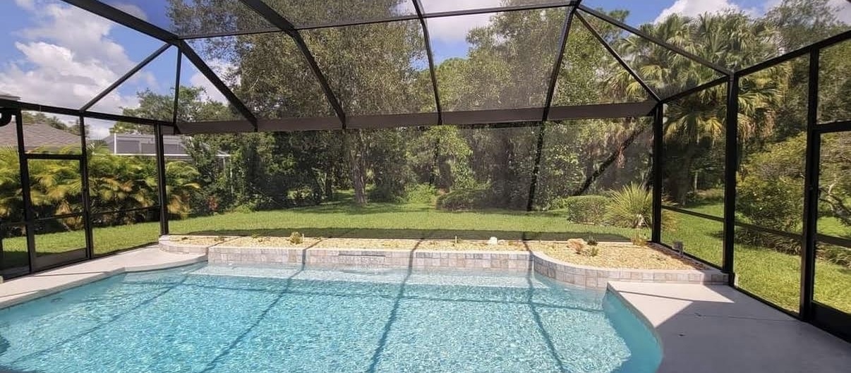 completed pool cage project