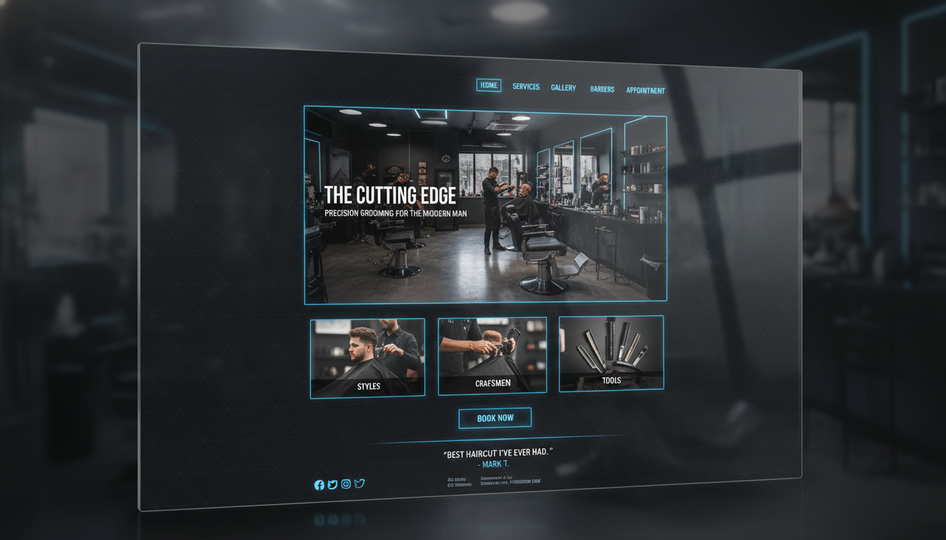 Barber Shop Website Design