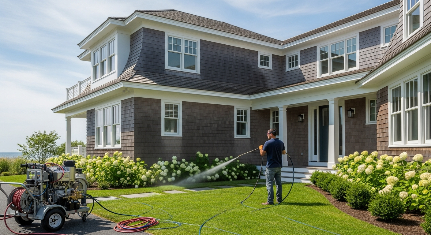 Professional pressure washing service