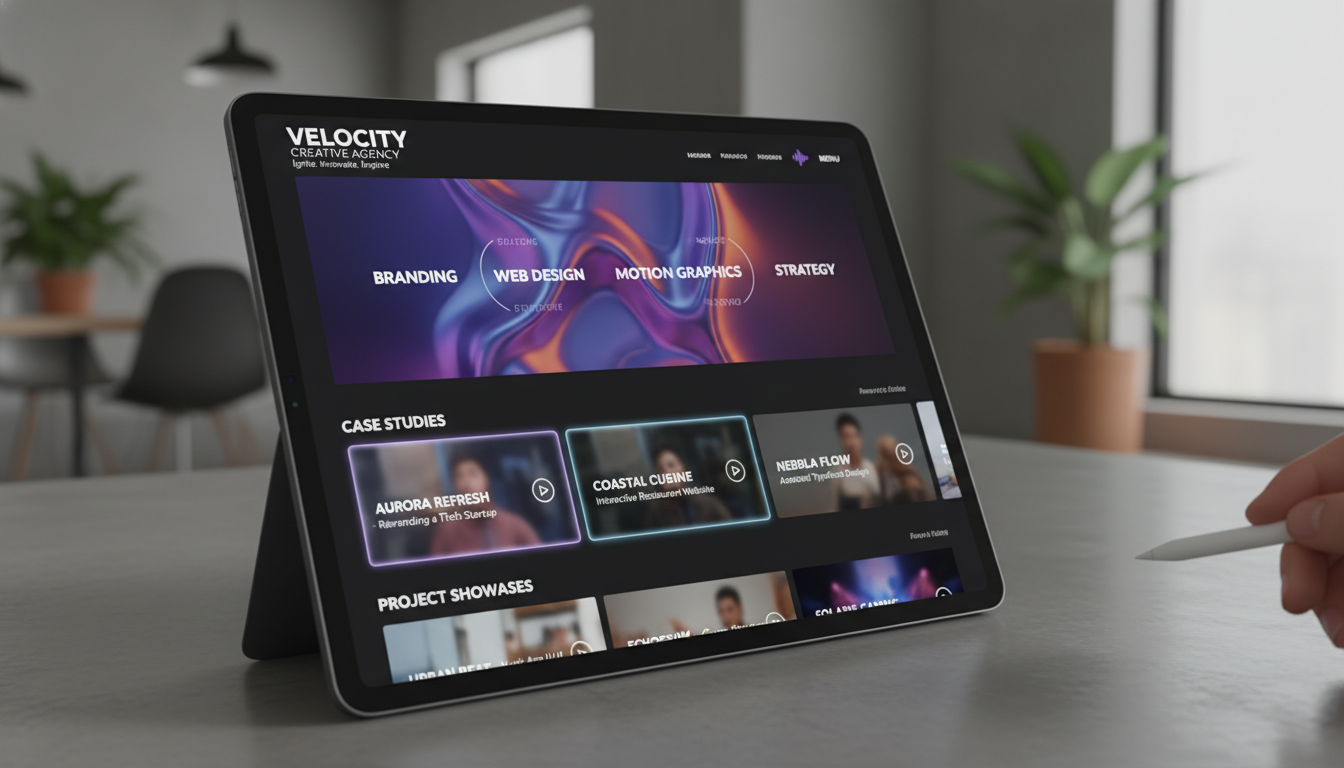 Creative agency portfolio website