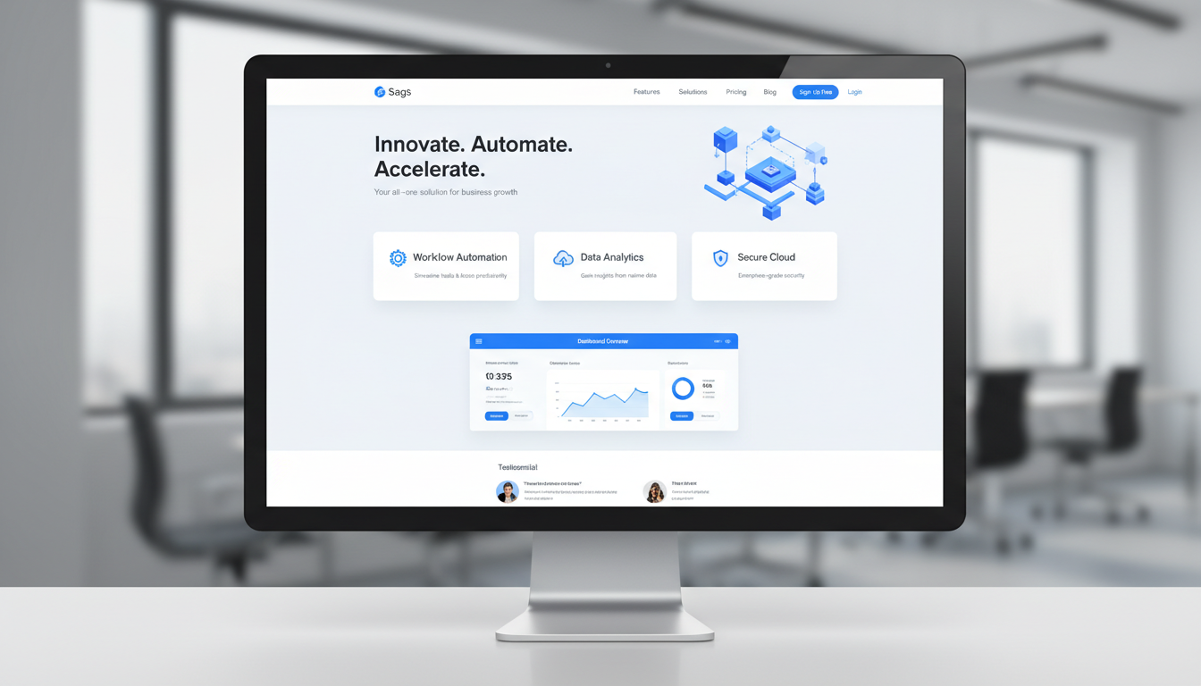 SaaS application interface design