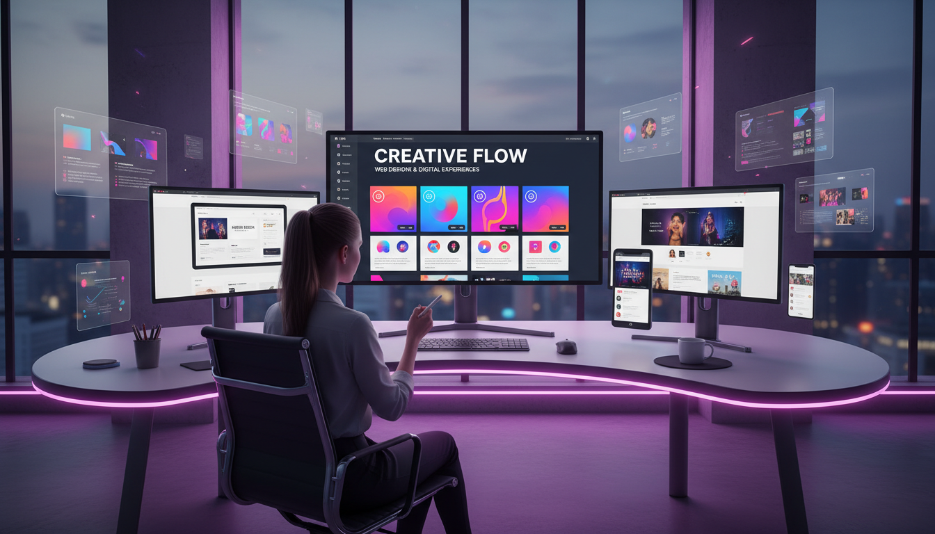 Web design portfolio showcase