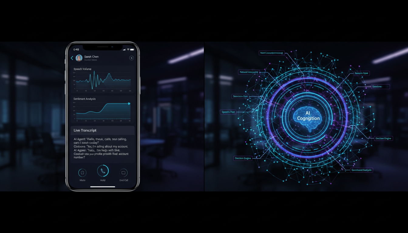 AI Calling Agent demo screen for real estate automation