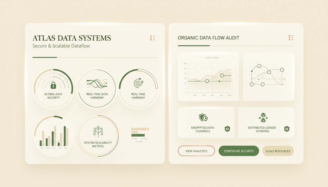 Data systems UI mockup