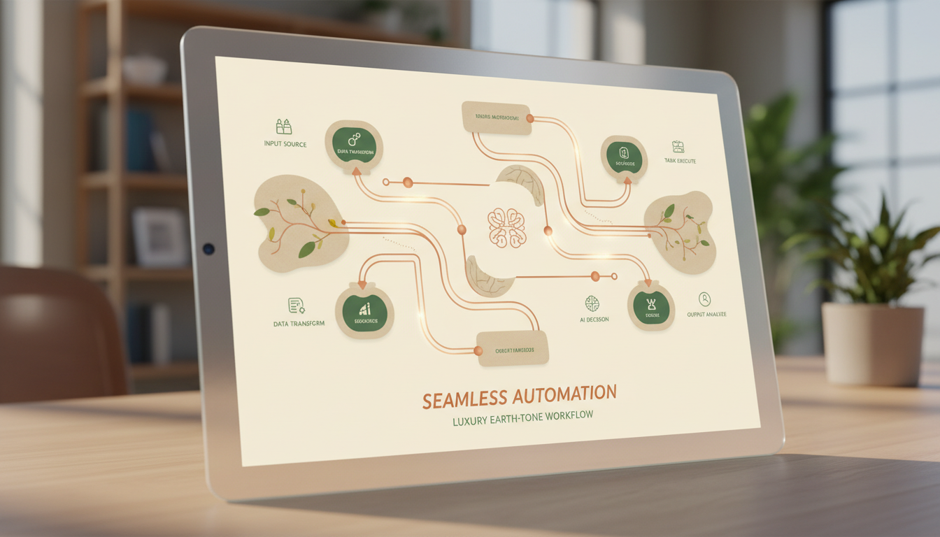Workflow automation UI mockup