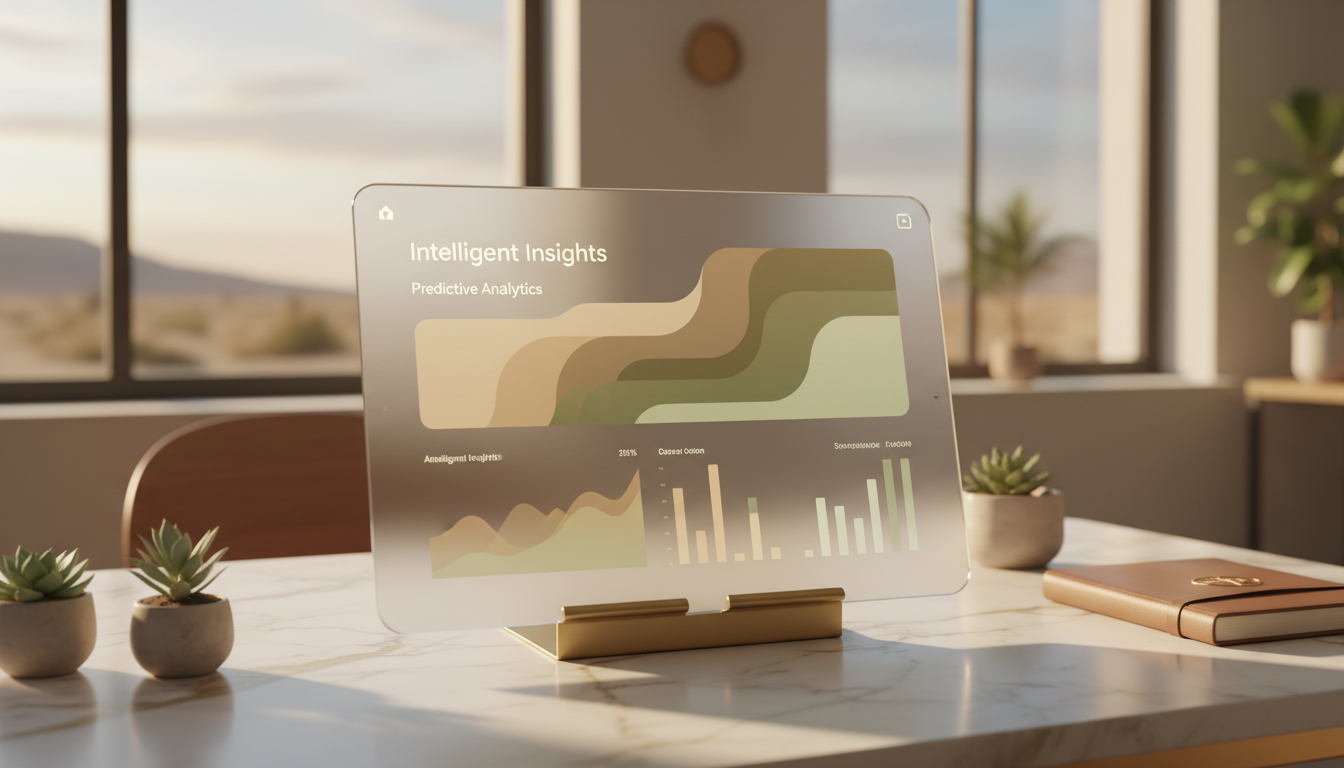 AI Analytics Platform UI mockup