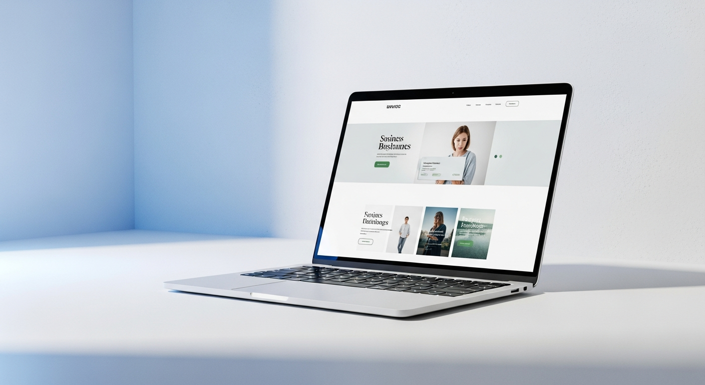 Premium website design mockup
