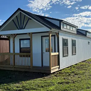 Small house sunset view