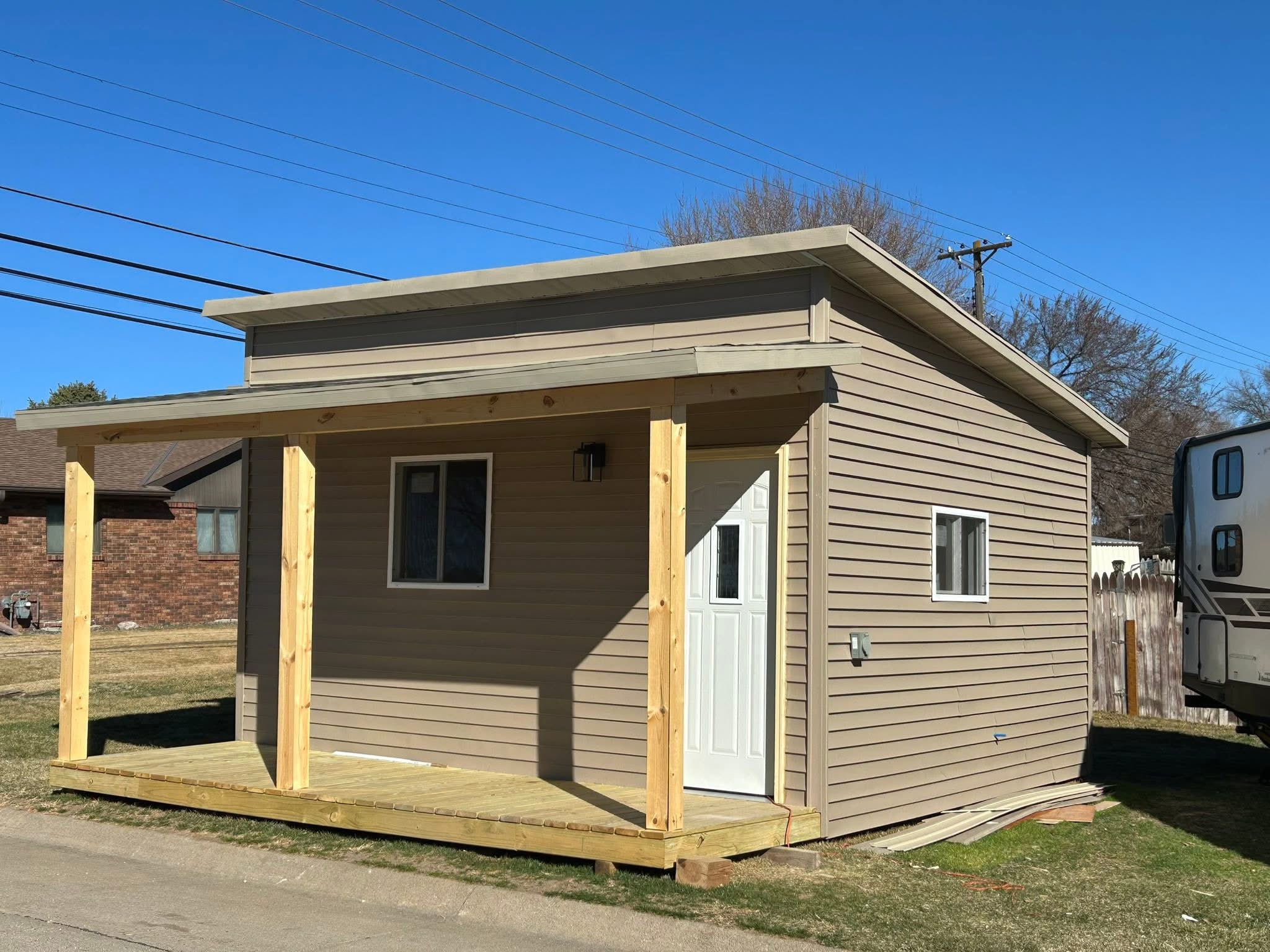 Modern rustic tiny home