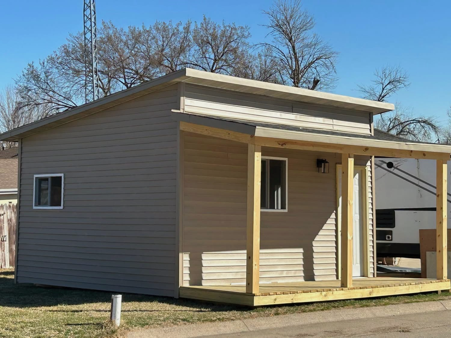 tiny home wooden exterior