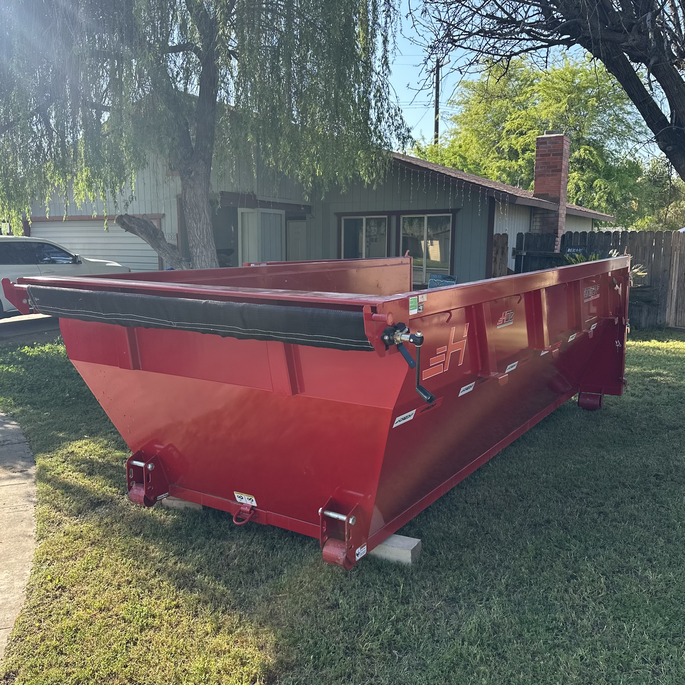 Hauling debris from residential site