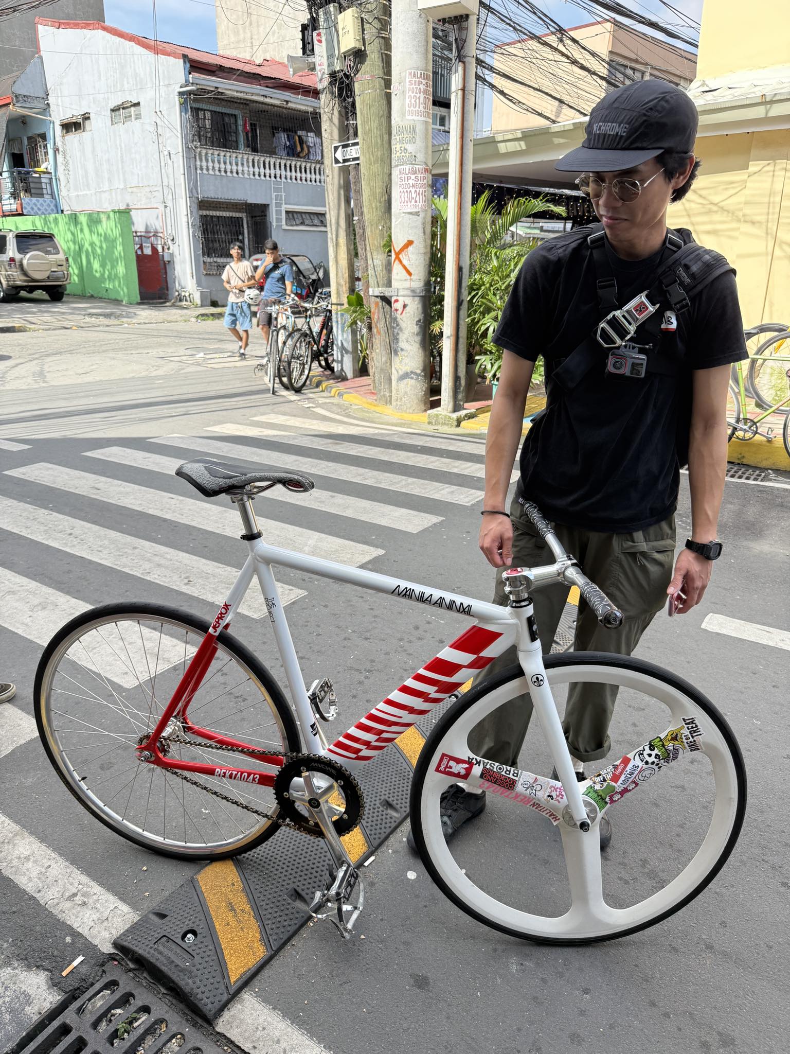 Alex P. with custom bike