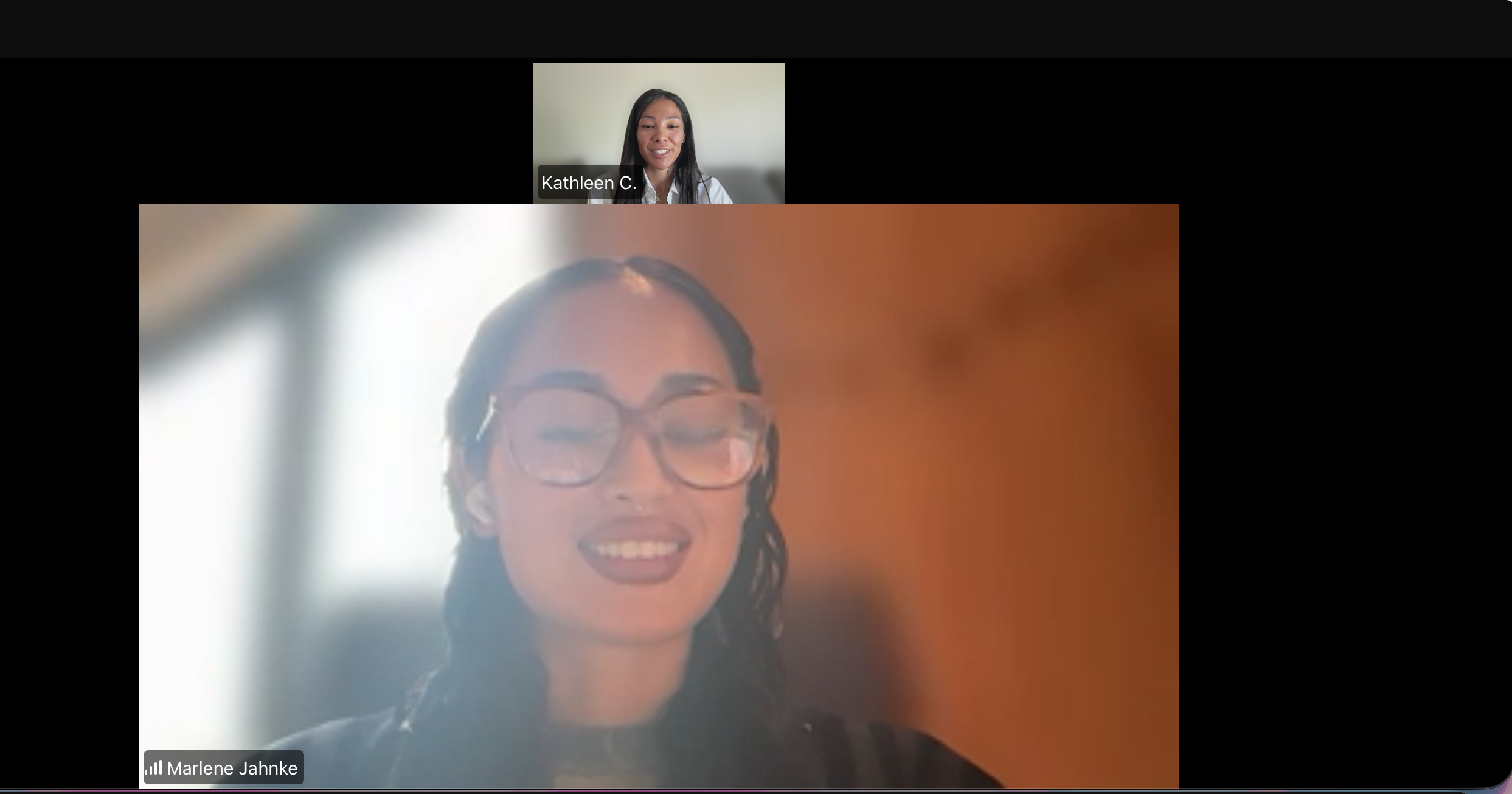 Kathleen Reyes coaching a client